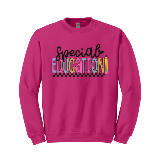 Sudadera Special education Checkered