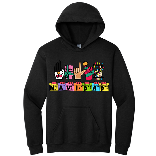 Hoodie Feliz Navidad Inclusivo