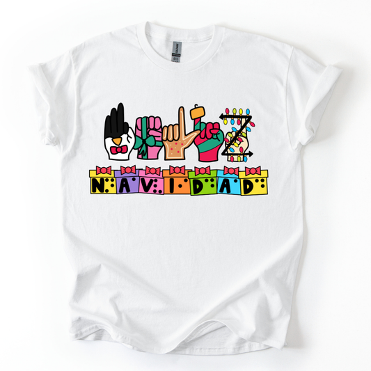 Camiseta Feliz Navidad Inclusiva