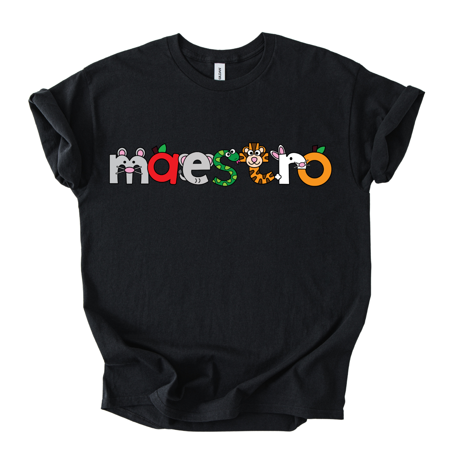 Camiseta Maestro Letras de dibujos