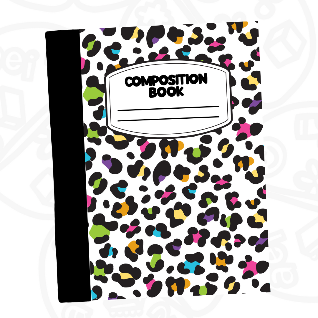 Cuaderno Composition Animal print colores