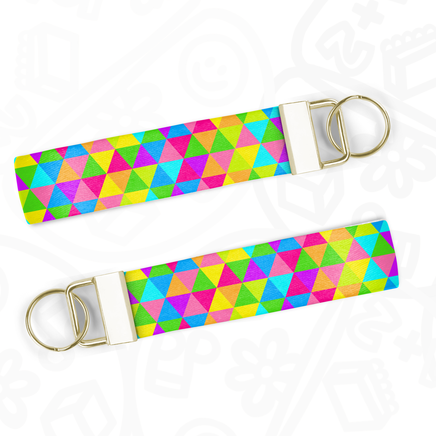 Llavero Triangulos de colores