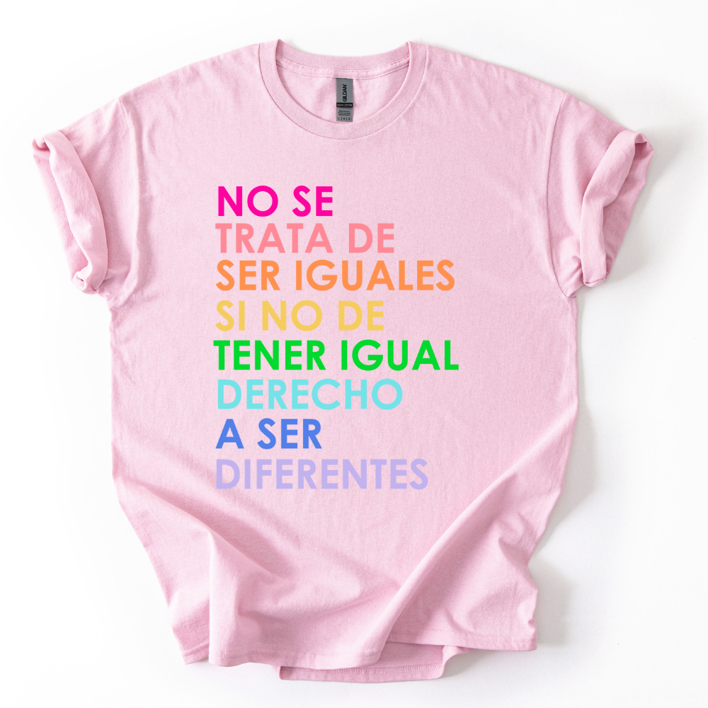 Camiseta Derecho a ser diferentes