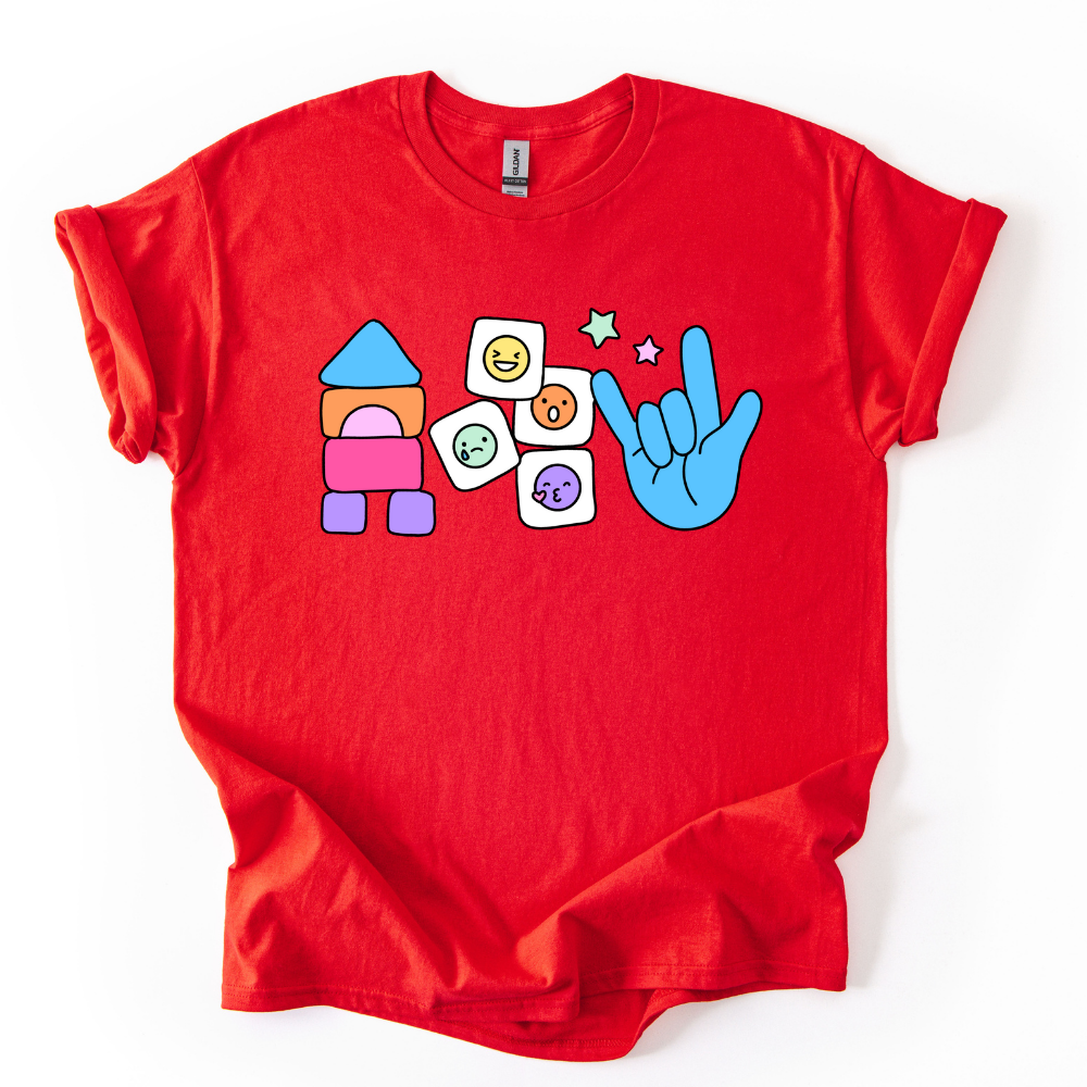 Camiseta Bloques, Caritas, Mano