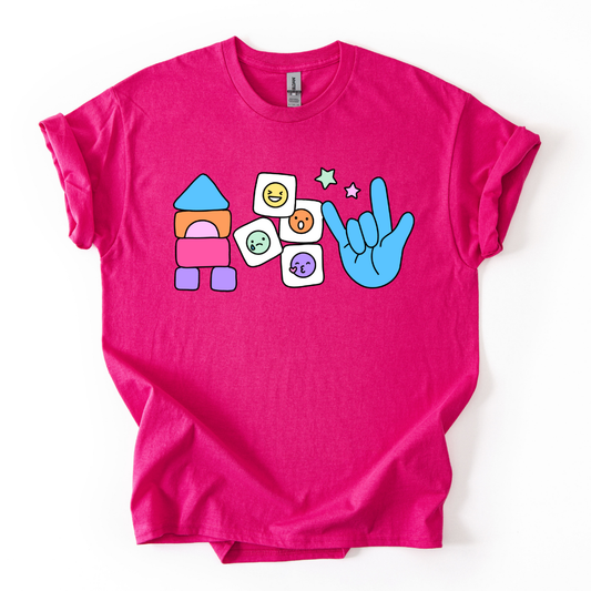 Camiseta Bloques, Caritas, Mano