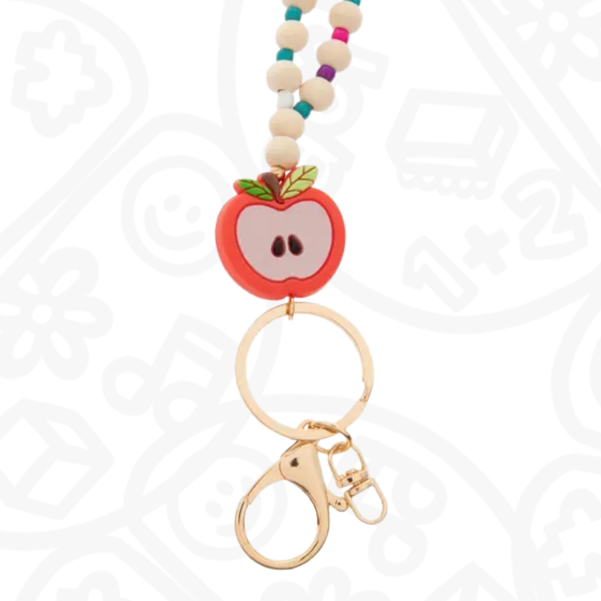 Lanyard cuentas manzana