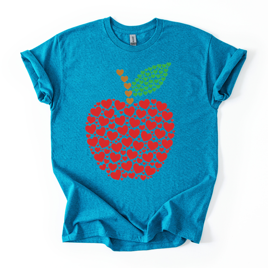 Camiseta Manzana de corazones