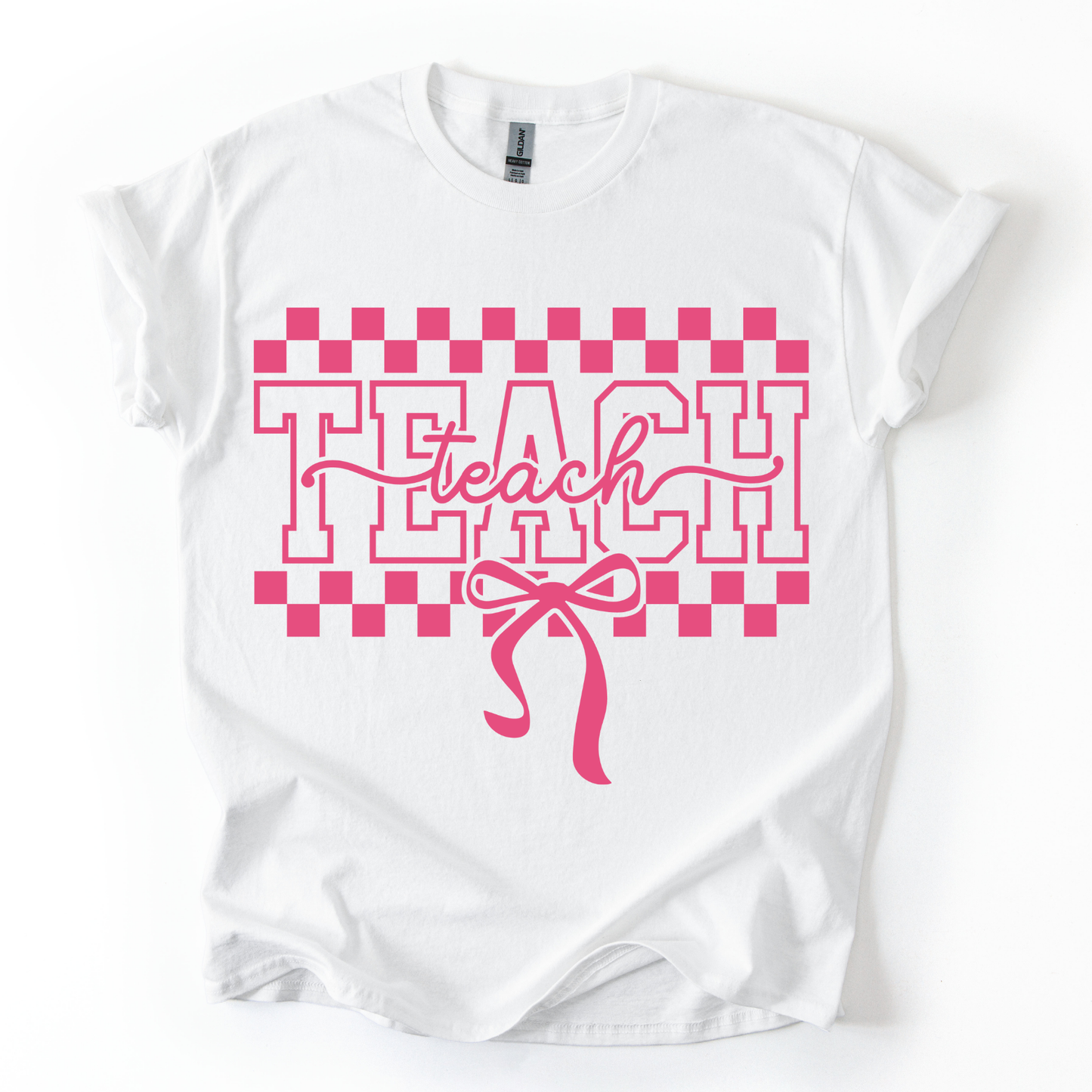 Camiseta Teach Moño Rosa