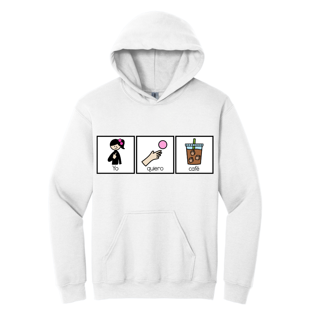 Hoodie Yo quiero café
