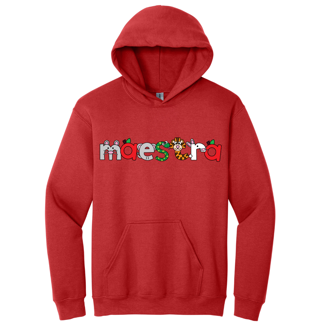 Hoodie Maestra con dibujos