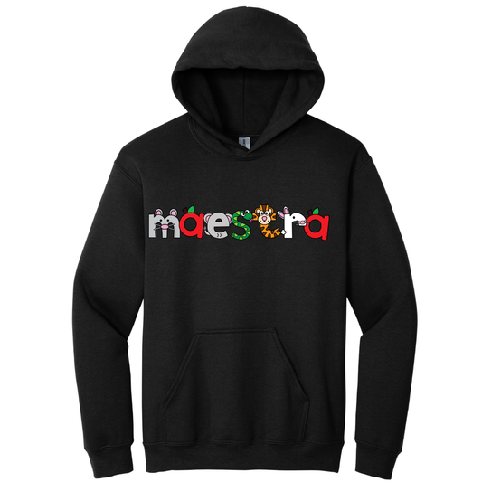 Hoodie Maestra con dibujos