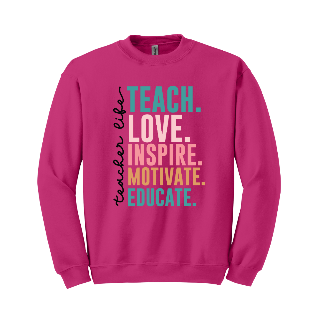 Sudadera Teach Love Inspire Motivate