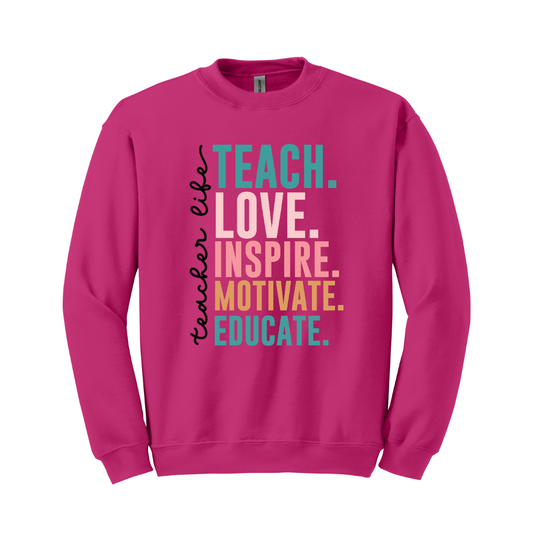 Sudadera Teach Love Inspire Motivate