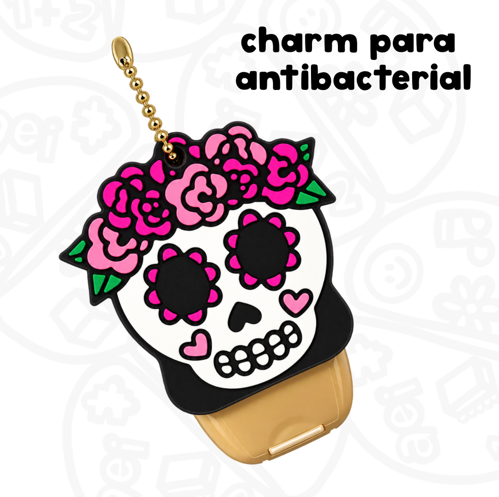 Charm para antibacterial Calavera Dia de Muertos
