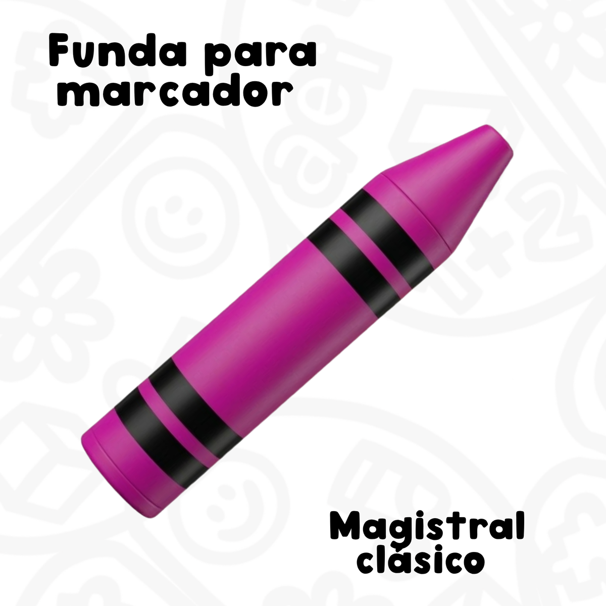 Funda para marcador magistral clásico estilo Crayola