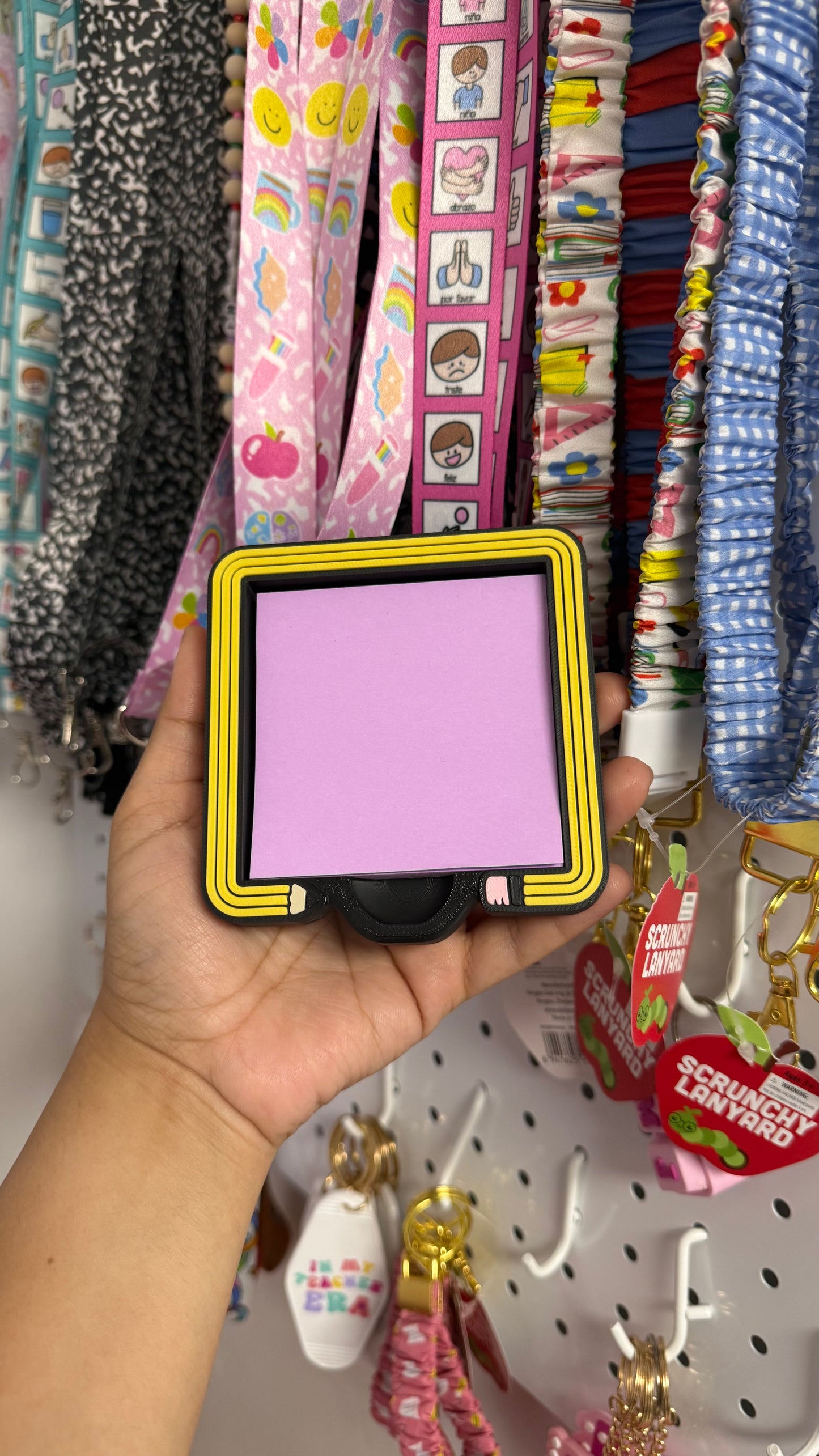Porta Notas Adhesivas - Lápiz Negro