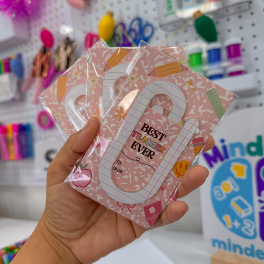 Clip jumbo de acrílico Libreta