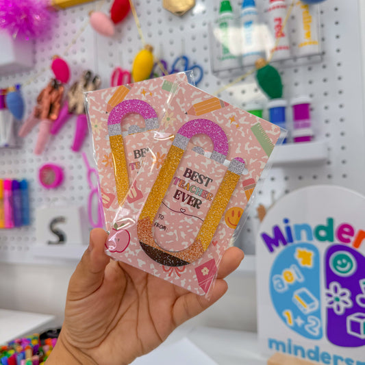 Clip jumbo de acrílico Lápiz