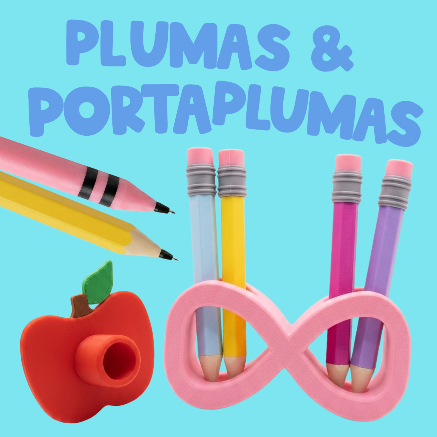 Plumas y porta plumas