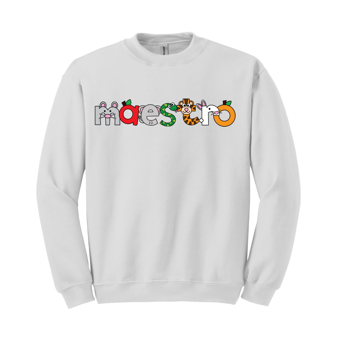 Sudadera Maestro con dibujos