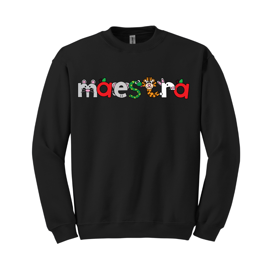 Sudadera Maestra con dibujos