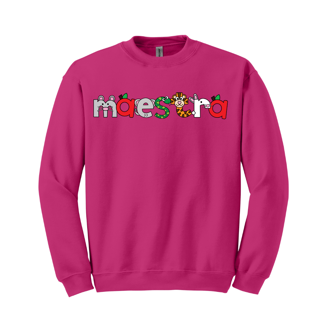 Sudadera Maestra con dibujos