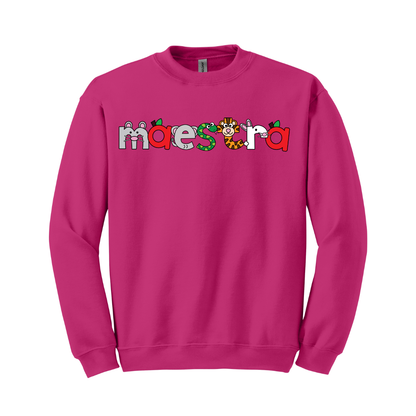 Sudadera Maestra con dibujos