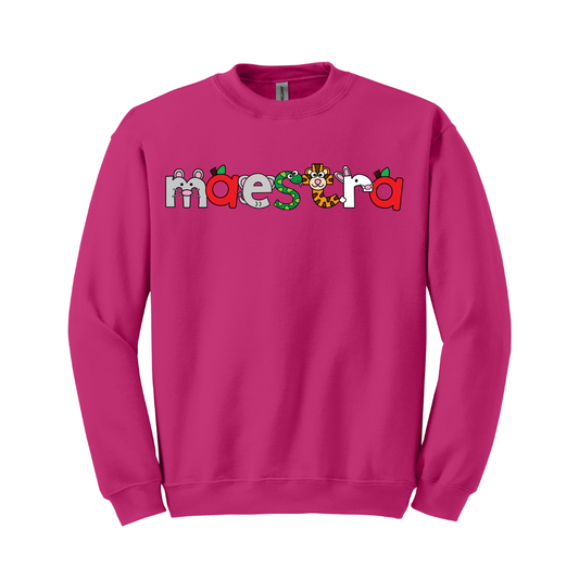 Sudadera Maestra con dibujos