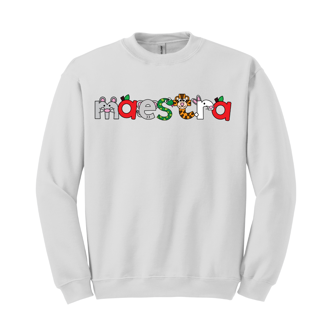 Sudadera Maestra con dibujos