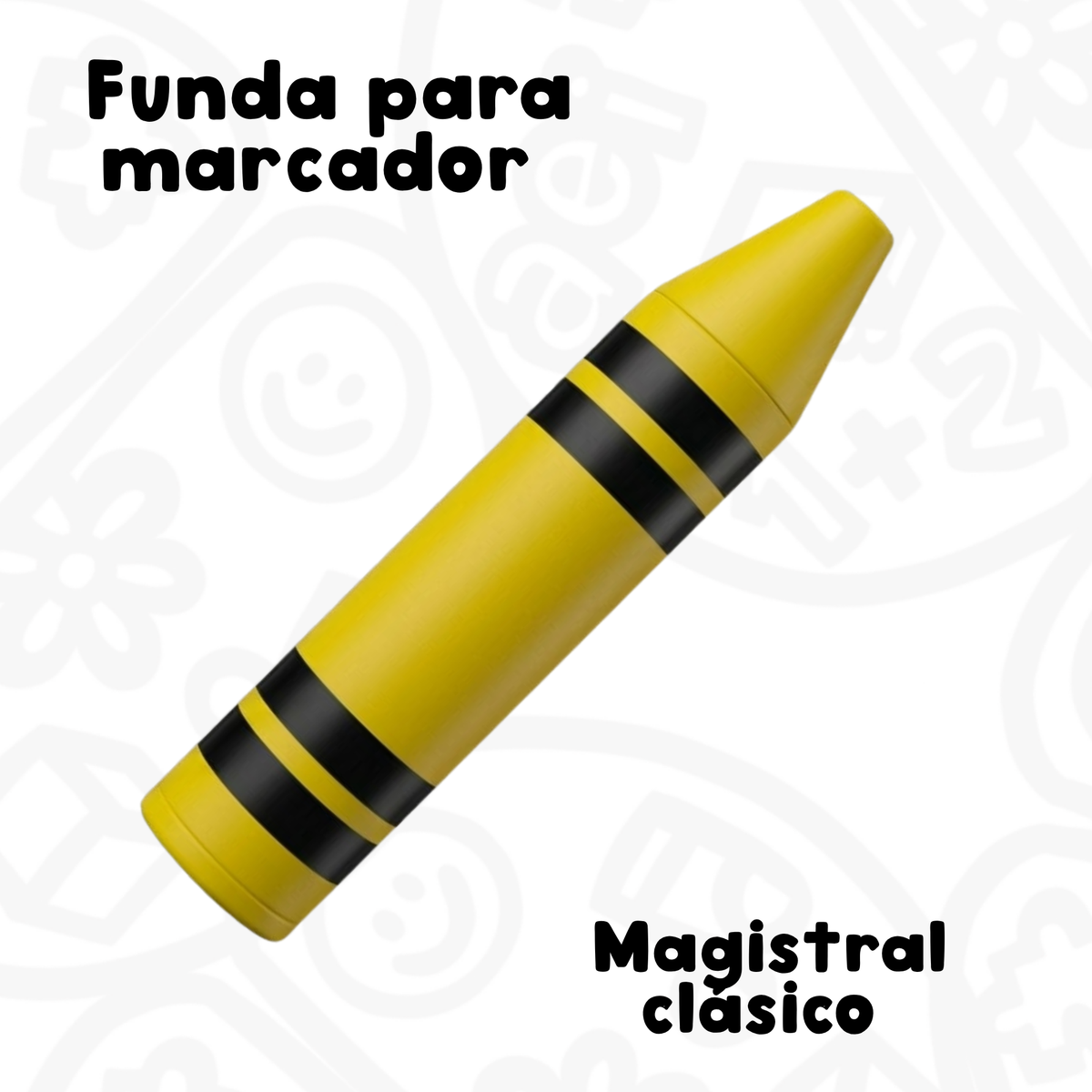 Funda para marcador magistral clásico estilo Crayola