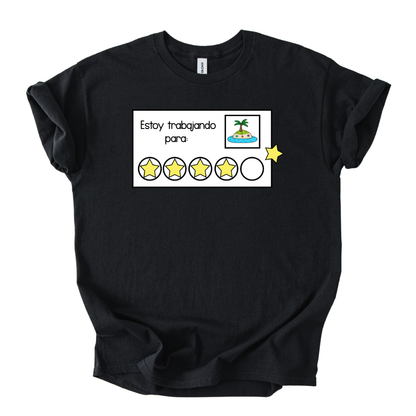Camiseta Estoy trabajando para... playa