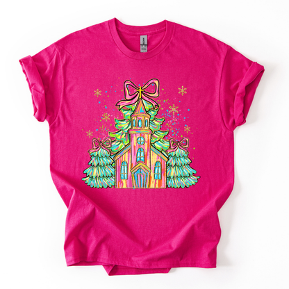 Camiseta Diseño Navidad Glitter