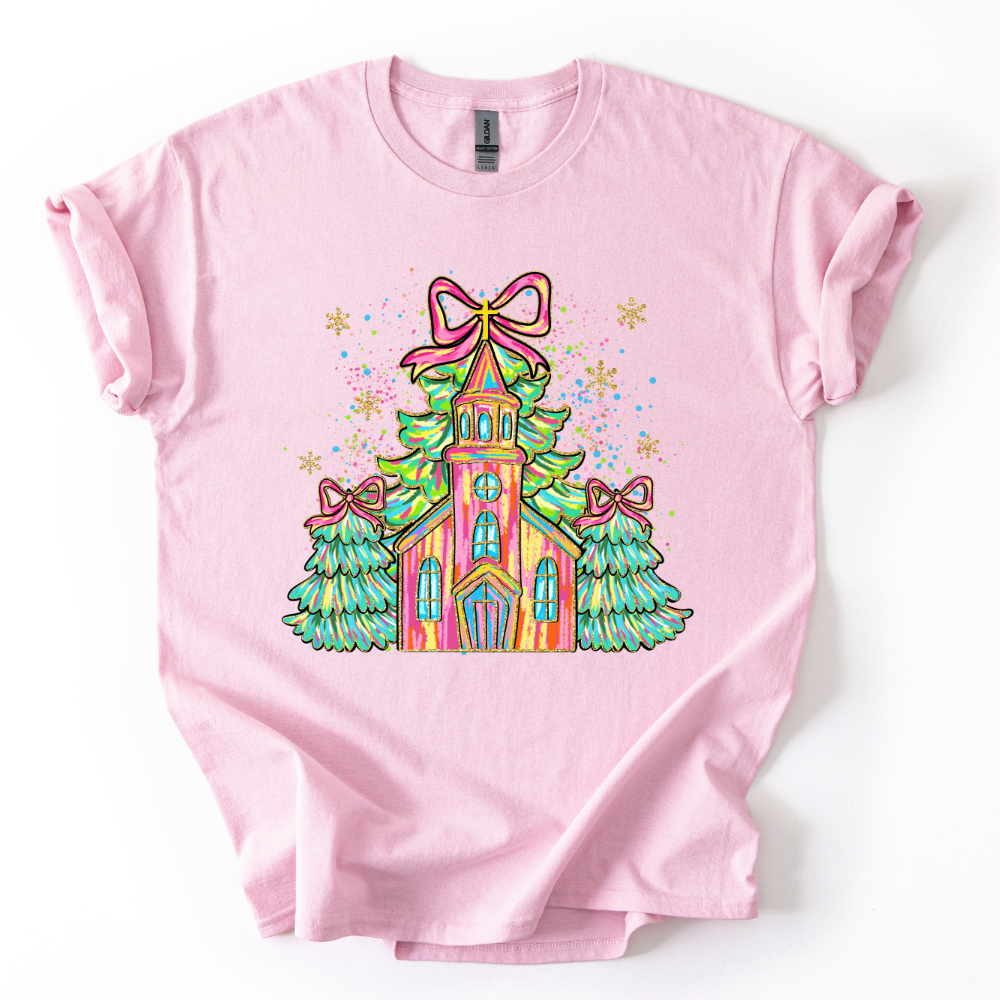 Camiseta Diseño Navidad Glitter