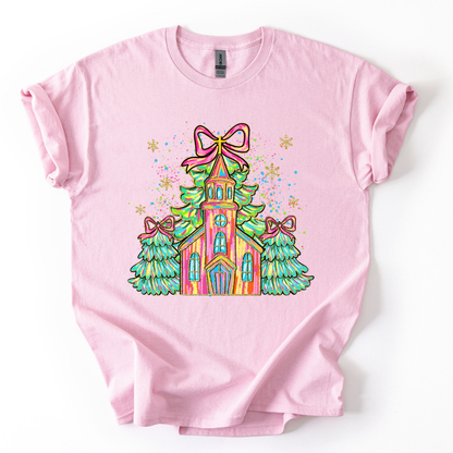Camiseta Diseño Navidad Glitter