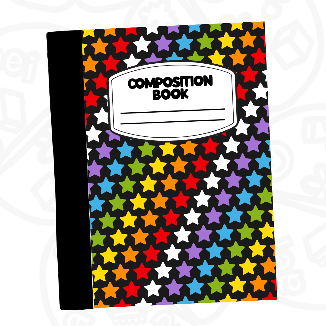Cuaderno Composition Arcoíris de estrellitas