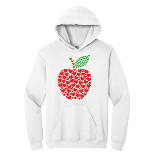 Hoodie Manzana color blanco