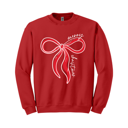 Sudadera Merry Christmas Moño Rojo