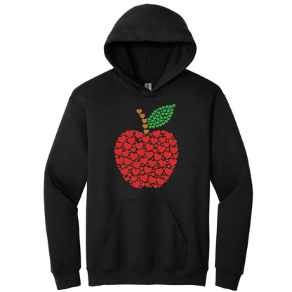 Hoodie Manzana Corazones