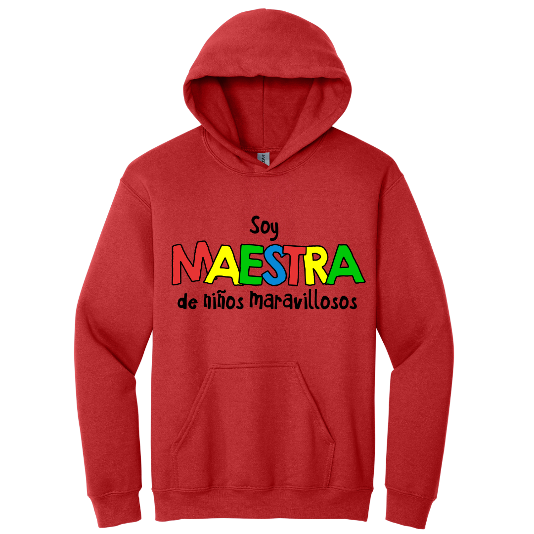 Hoodie Soy maestra de niños maravillosos