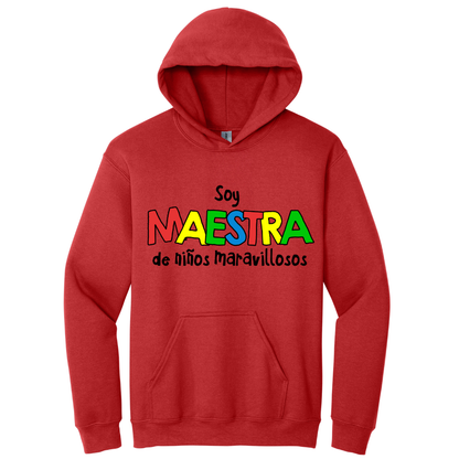 Hoodie Soy maestra de niños maravillosos