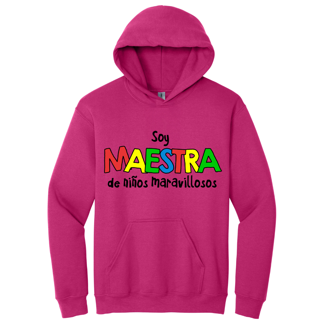 Hoodie Soy maestra de niños maravillosos