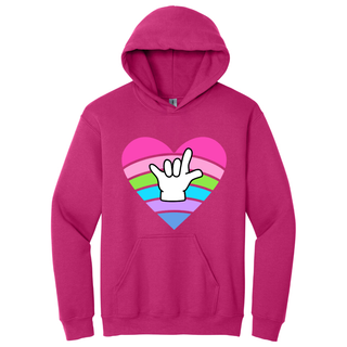 Hoodie Corazón LSM color negro