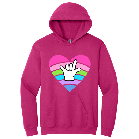 Hoodie Corazón colores LSM