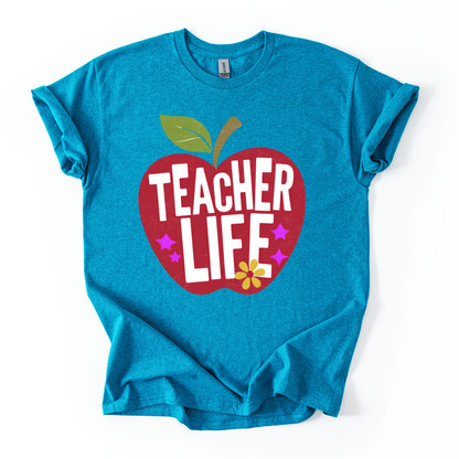 Camiseta Teacher Life Manzana