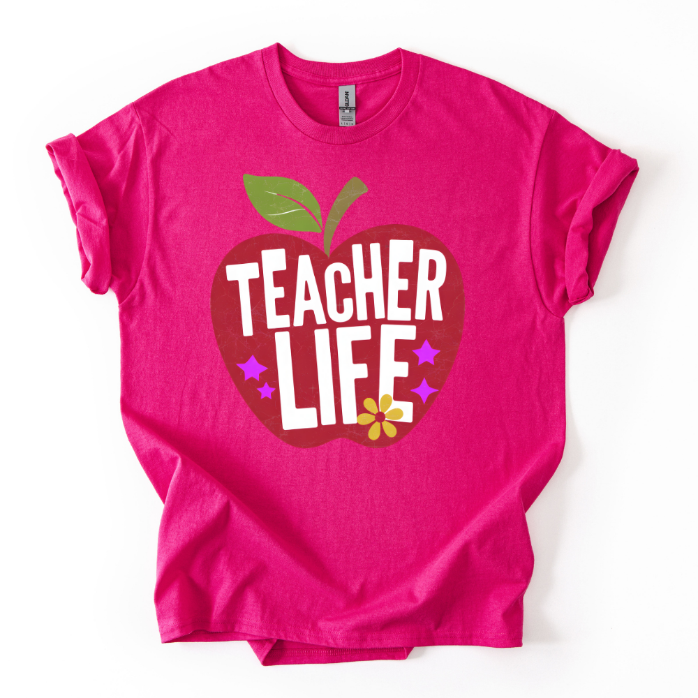 Camiseta Teacher Life Manzana