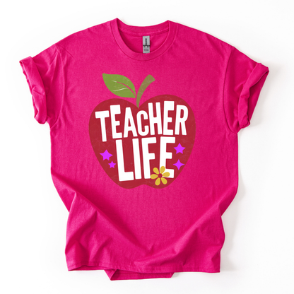 Camiseta Teacher Life Manzana