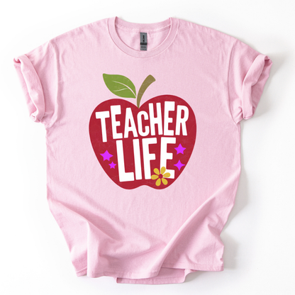 Camiseta Teacher Life Manzana