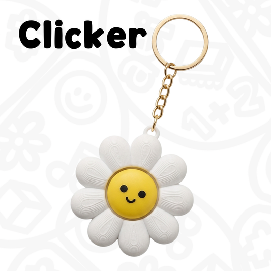 Llavero Clicker Flor