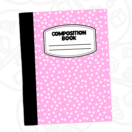 Cuaderno Composition Puntos rosa