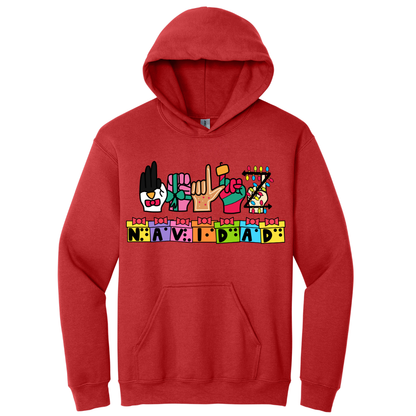 Hoodie Feliz Navidad Inclusivo